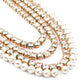 Rajwada Women White Bridal Double Sided Long Necklace Set