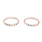 Rajwada Women German Rhodium Plated Imitation Bangle- Set Of 2