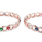 Rajwada Women German Rhodium Plated Imitation Bangle- Set Of 2
