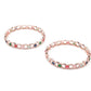 Rajwada Women German Rhodium Plated Imitation Bangle- Set Of 2