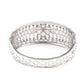 Rajwada Women Silver And Pink Imitation Embellished Bracelet