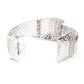 Rajwada Women Silver And Sea Green Imitation Embellished Bracelet