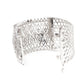 Rajwada Women Silver Broad Imitation Cuff Bracelet