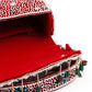Rajwada Women Red Embellished Bridal Clutch Bag