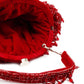 Rajwada Women Red Pearl Studded Bridal Clutch Bag