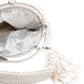 Rajwada Women White Pearl Studded Bridal Clutch Bag