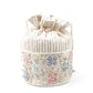 Rajwada Women Apricot Cutdana Embellished Potli Bag