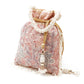 Rajwada Women Apricot Cutdana Embellished Potli Bag