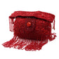 Rajwada Women Red Embroidered Clutch Bag