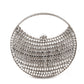 Rajwada Women Silver Metallic Clutch Bag