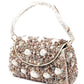 Rajwada Women White Shell Embellished Hand Bag