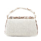 Rajwada Women White Shell Embellished Hand Bag