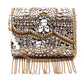 Rajwada Women Antique Looking Gold Color Metal Clutch