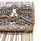 Rajwada Women Antique Looking Gold Color Metal Clutch