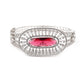 Rajwada Women Silver And Pink Imitation Embellished Bracelet