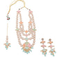 Rajwada Women Layered Bridal Long Rani Haar Necklace Set