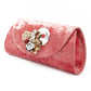 Rajwada Women Mauve Velvet Bridal Clutch Bag