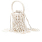 Rajwada Women White Pearl Embellished Potli Bag