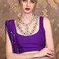 Rajwada Women Green, Gold And White Designer Choker Necklace Set