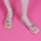 Rajwada Women Multicolored Flats With Chain Details