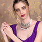 Rajwada Women Heavy Gold Imitation Choker Necklace Set