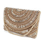 Awe-Inspiring Gold Embellished Clutch Bag - Rajwada