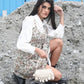 AWE-INSPIRING WHITE AND GOLD CLUTCH BAG - Rajwada