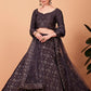 Rajwada Women Designer Brown Embroidered Semi Stitched Lehenga With Unstitched Blouse