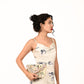 Rajwada Ivory Velvet Embellished Clutch For Women