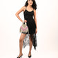 Rajwada Silver Suede Embellished Potli For Women