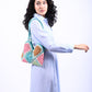 Rajwada Multi Color Cotton Blend Embellished Hand Bag For Women