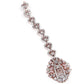 Baby Pink And Silver Studded Stunning Jewellery Set - Rajwada