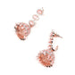 Baby pink elegant and royal statement necklace set - Rajwada