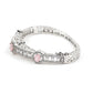 Baby Pink Studded Crystal Bracelet - Rajwada