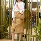 Rajwada Beige Suede Embellished Hand Bag For Women