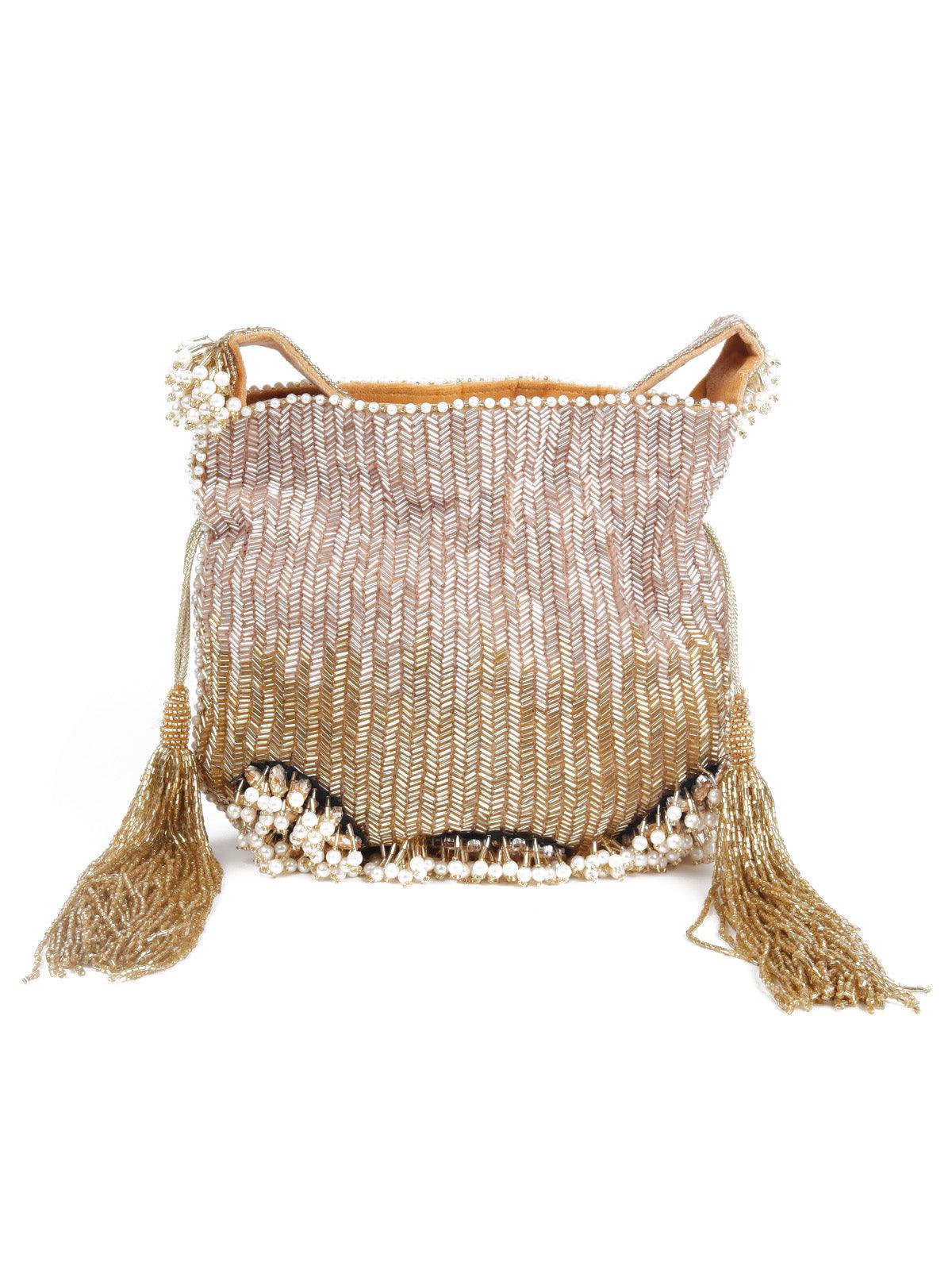 Beautiful Embellished Potli Bag - Rajwada