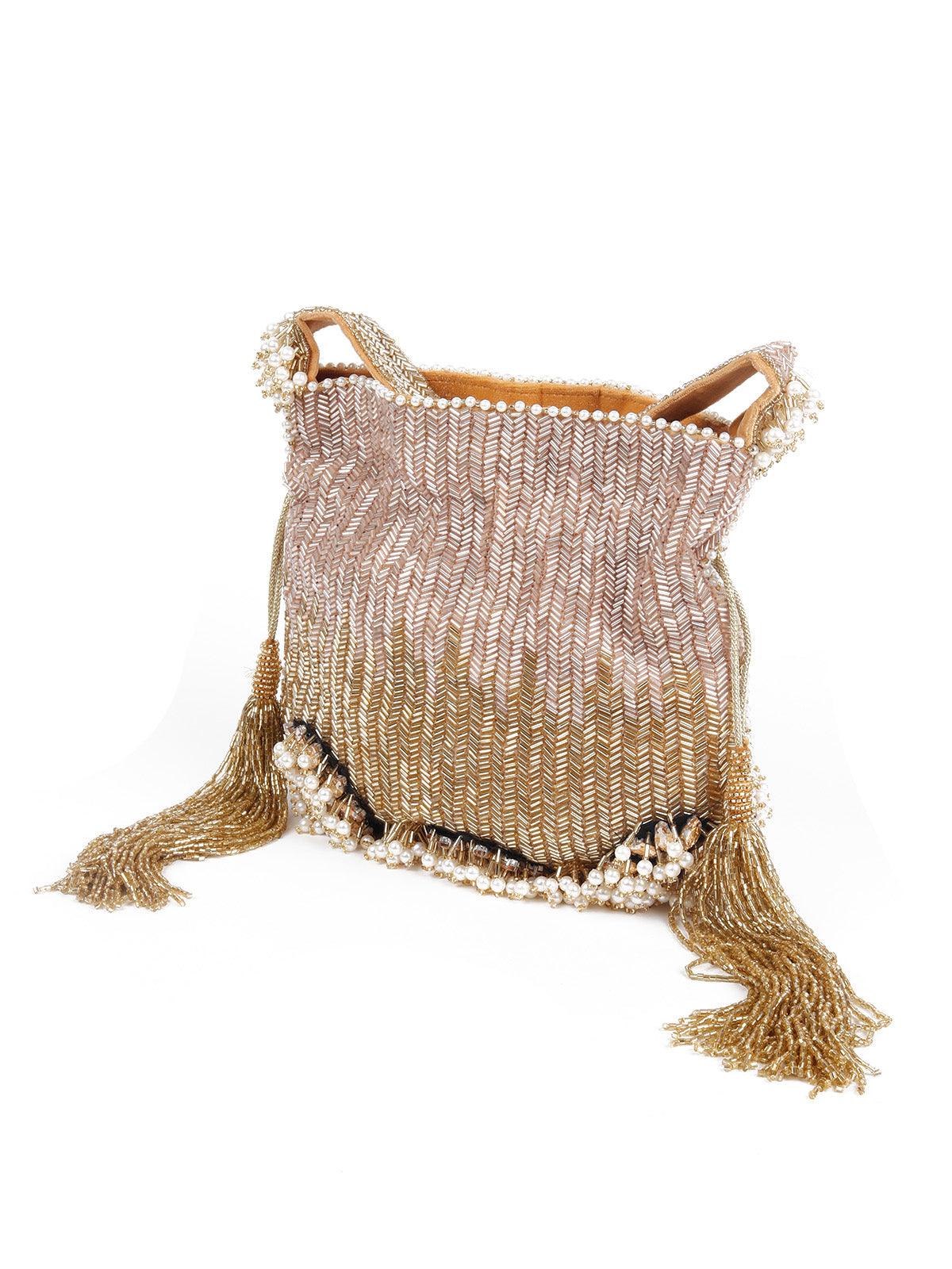 Beautiful Embellished Potli Bag - Rajwada