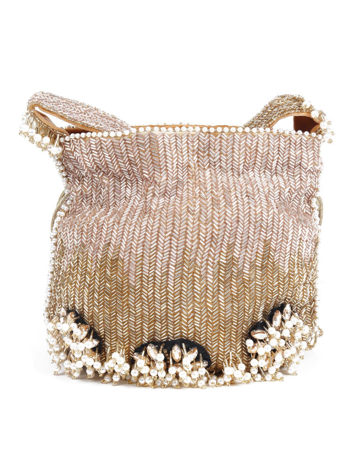 Beautiful Embellished Potli Bag - Rajwada
