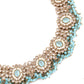 Beautiful Gold and Blue Kundan Necklace - Rajwada
