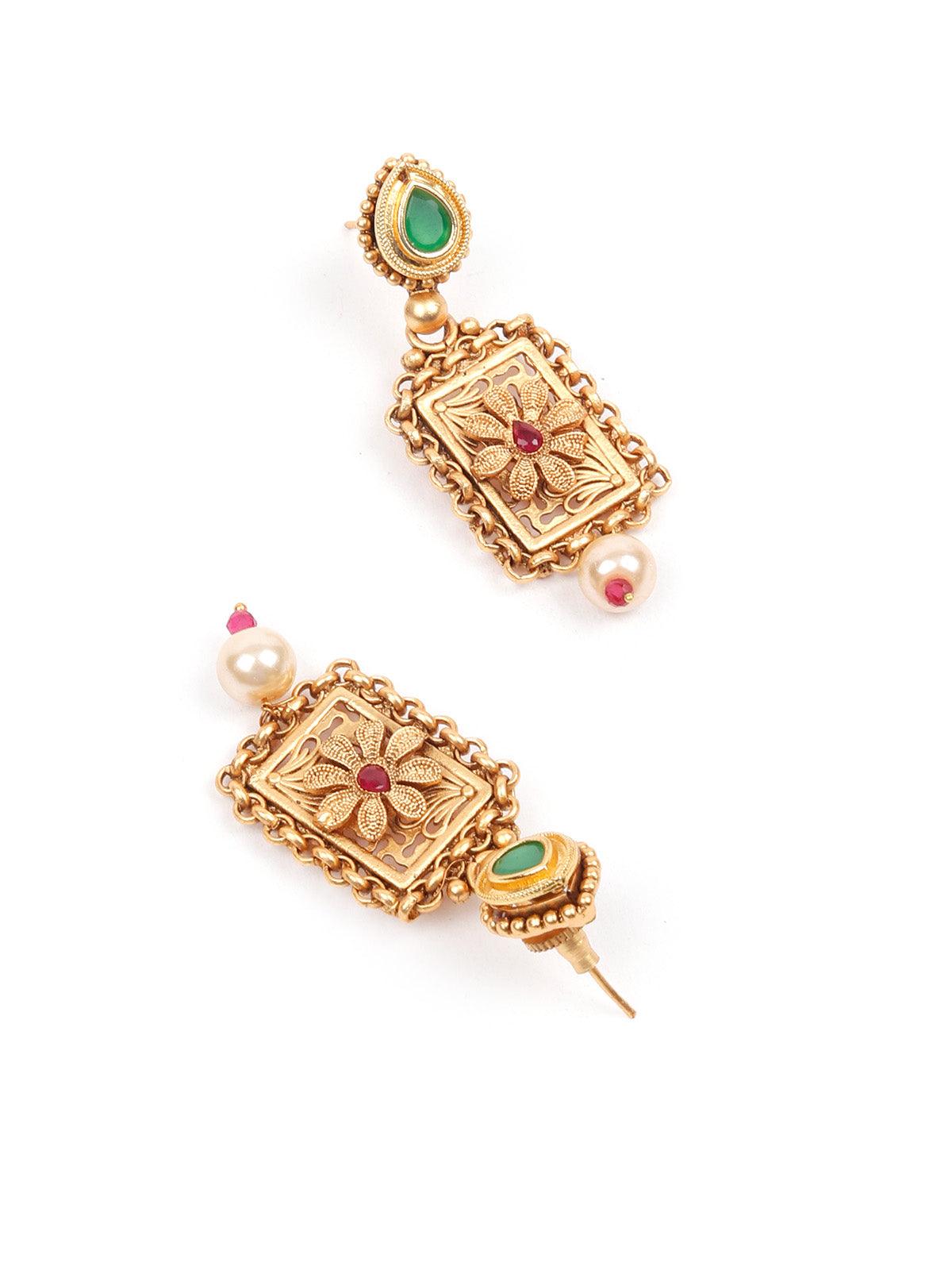 Beautiful Gold Choker Set for Women - Rajwada