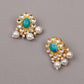 Beautiful Green Stones Kundan Choker Set - Rajwada