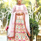 Beautiful Peach Silk Lehenga Choli Set - Rajwada