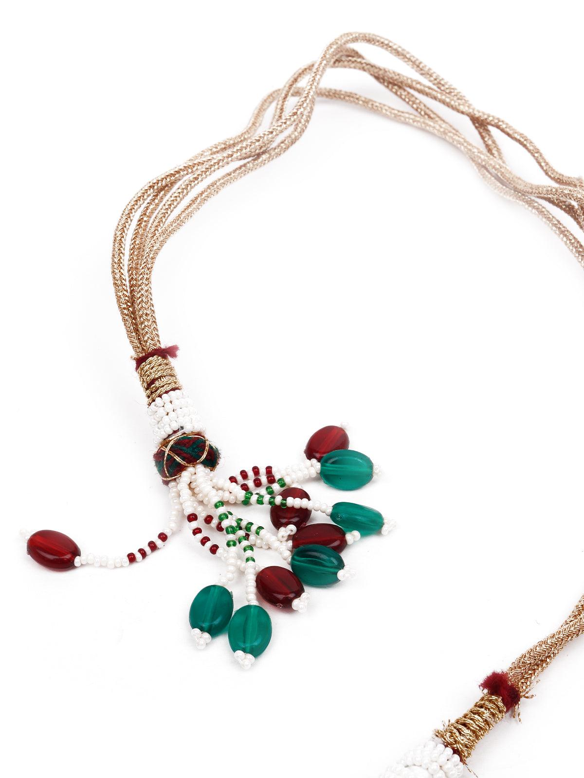 Beautiful rose gold sapphire jewellery set - Rajwada