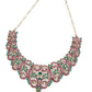 Beautifully Made Purple And Green Stone Set - Rajwada