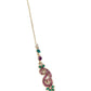 Beautifully Made Purple And Green Stone Set - Rajwada