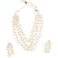 Beautifying Multilayered Pearl Necklace Set - Rajwada