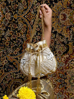 Beige Alluring Potli - Rajwada