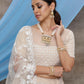 Beige Net Gota Patti Lehenga Set - Rajwada