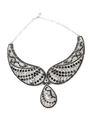Black And Silver Stylish Set - Rajwada