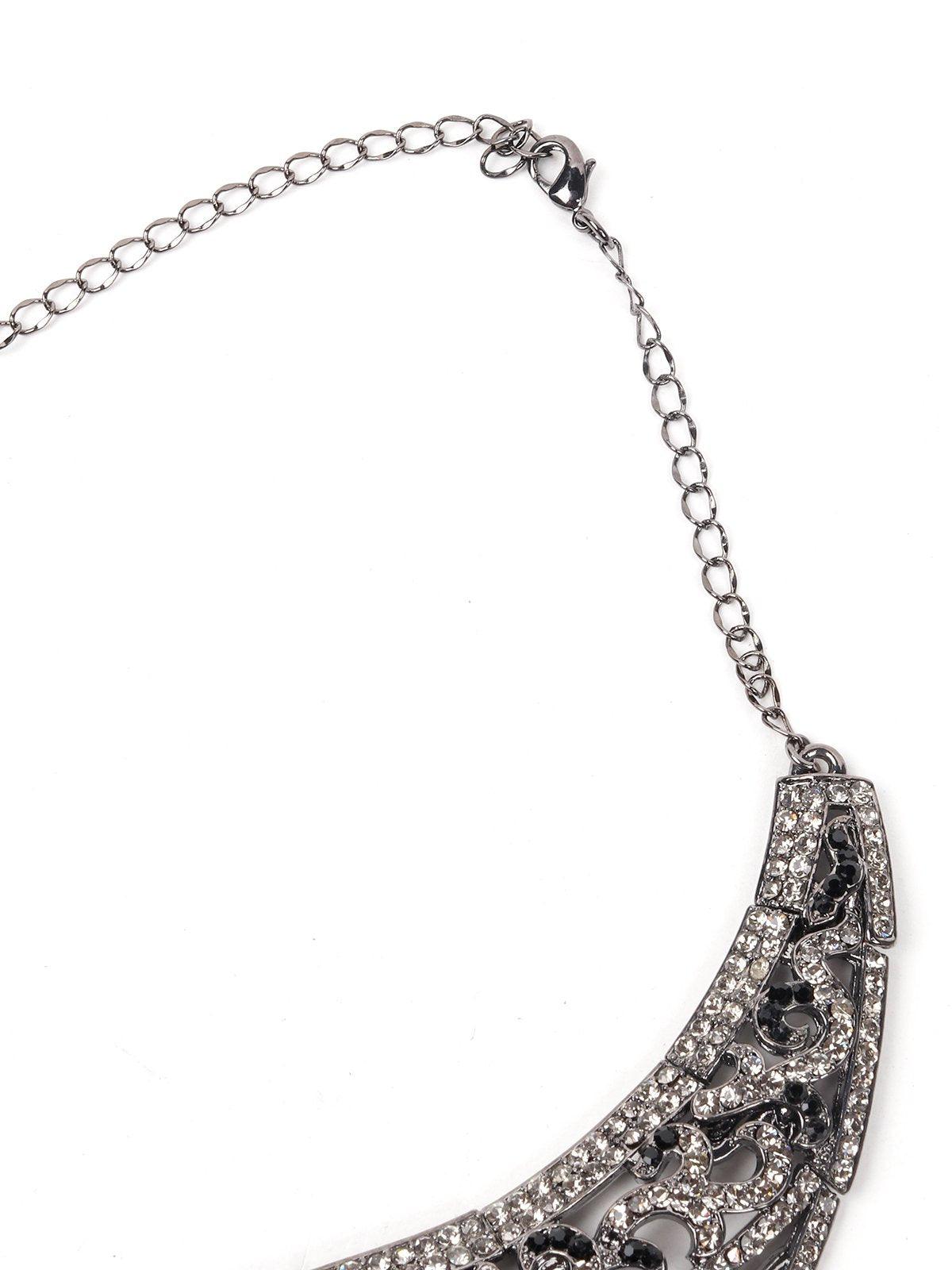 Black And Silver Stylish Set - Rajwada